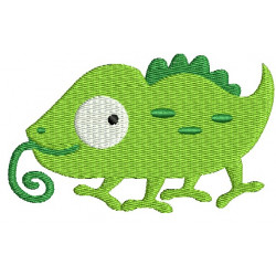 Stickdatei - Dschungeltiere Chameleon